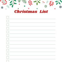 Christmas List Template Maker