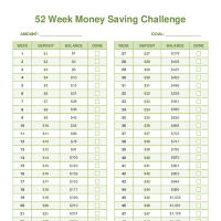 52 Week Money Saving Challenge