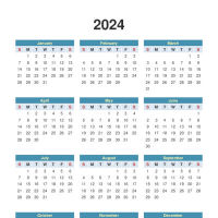 Year at a Glance Calendar Maker