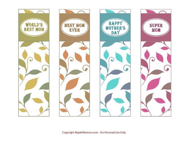 Mother’s Day Bookmarks