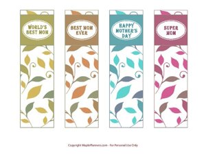 Mother’s Day Bookmarks