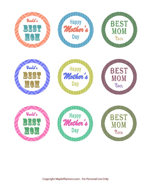 Mother’s Day Cupcake Toppers