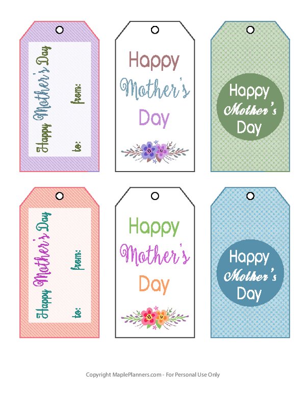 Mother’s Day Gift Tags