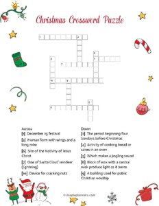 Christmas Crossword Puzzle