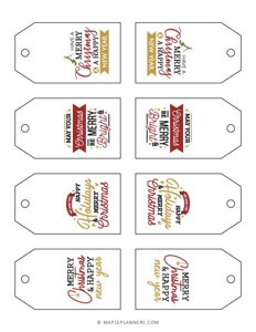 Printable Christmas Gift Tags