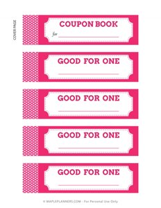 Coupon Book DIY