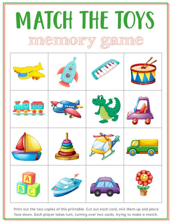 Free online preschool game. Toys game