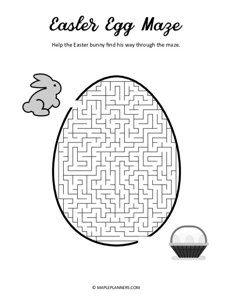 Easter Egg Maze Puzzle