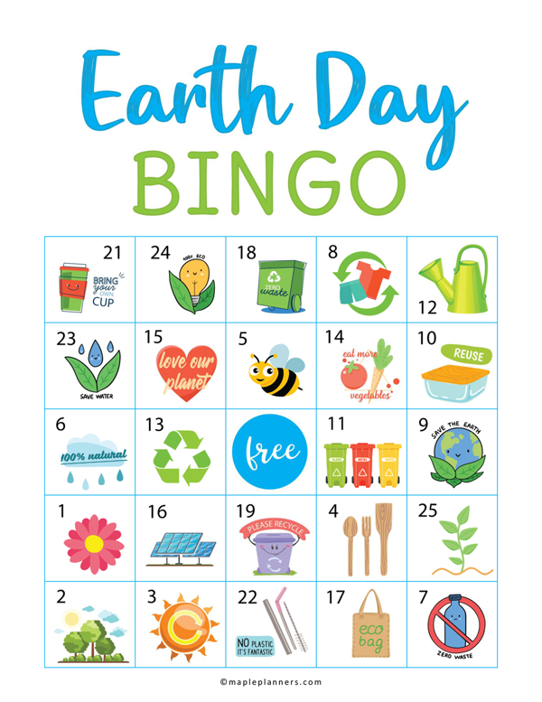 Earth Day Bingo