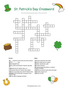 St. Patricks Day Crossword
