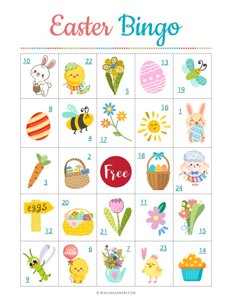 Printable Easter Bingo