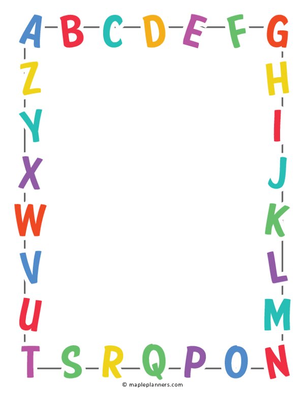 Alphabet Border