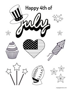 4th of July Coloring Pages