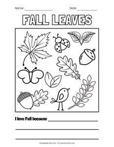 Fall Leaves Coloring Pages