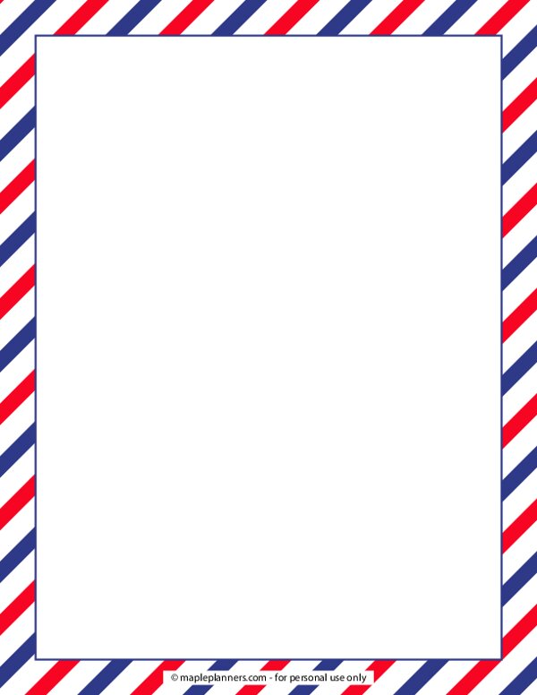 Independence Day Decorative Border