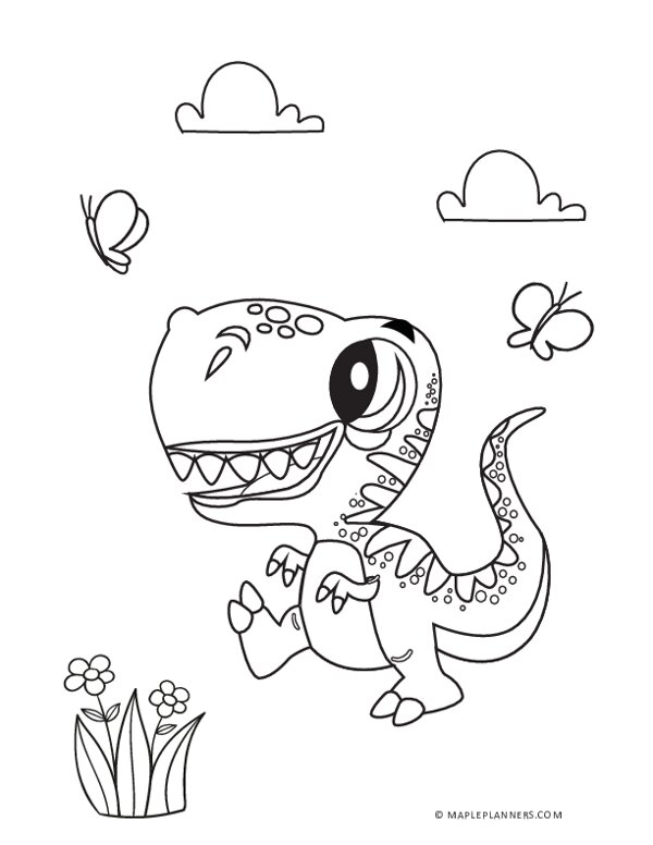 Dinosaur Games online - Dinosaur coloring pages