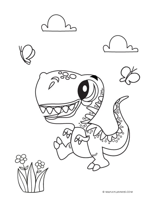 Dinosaur games - Dinosaur coloring pages