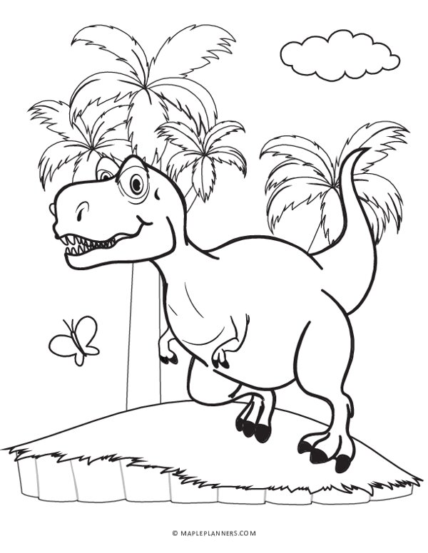 Tyrannosaurus Rex (T-Rex) Coloring Pages