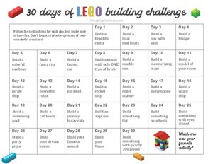 30 days of LEGO Building Challenge