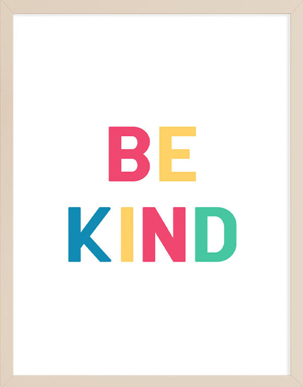 Be Kind Wall Art