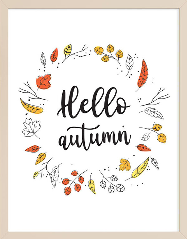 Hello Autumn Wall Art