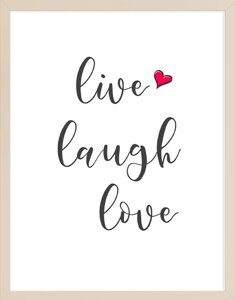 Live Laugh Love Printable Wall Art