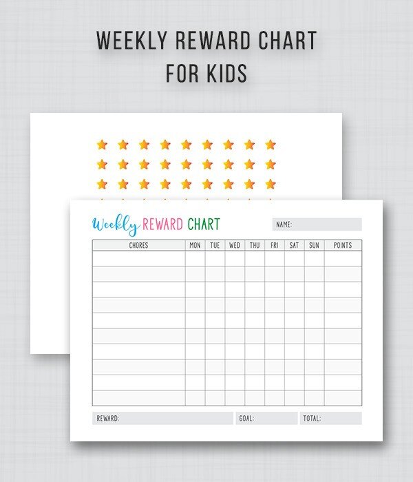 Reward Chart for Kids