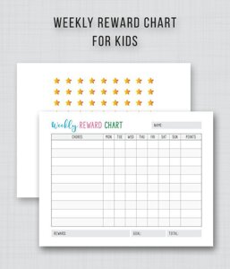 Reward Chart for Kids