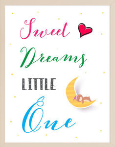 Sweet Dreams Little One Wall Art