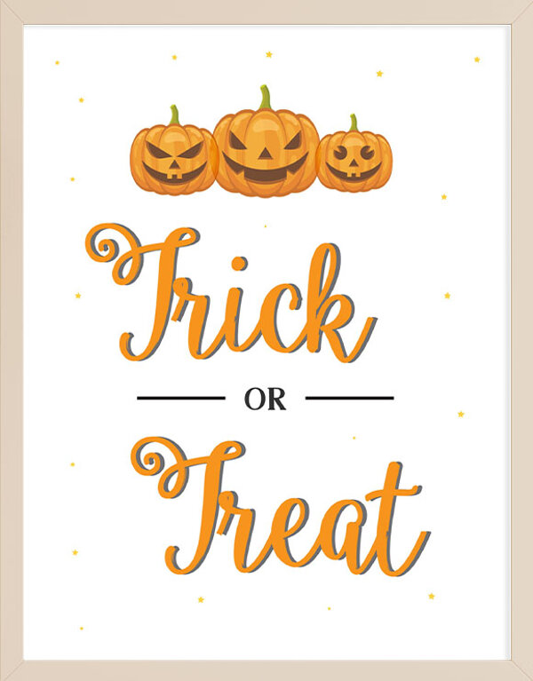 Trick or Treat Halloween Printable