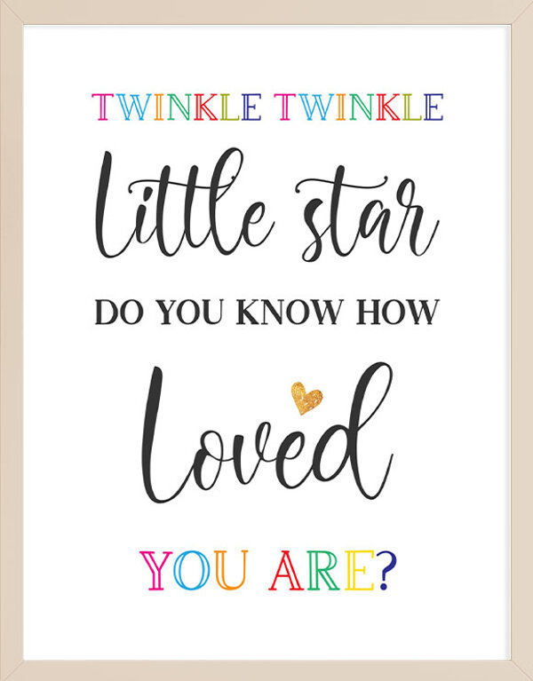 Twinkle Twinkle Printable Wall Art