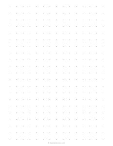 1/2 inch Dot Grid Paper