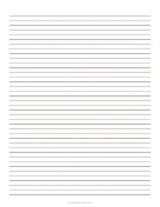 1/2 Inch Ruled Penmanship Paper