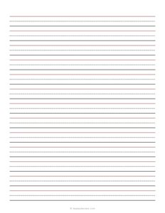 1/2 Inch Ruled Penmanship Paper