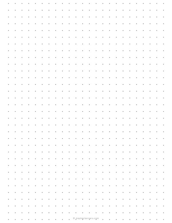 1/3 inch Dot Grid Paper