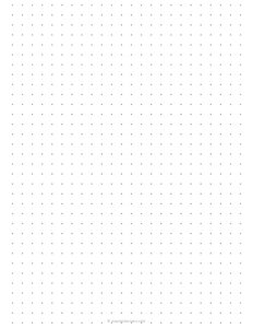 1/3 inch Dot Grid Paper