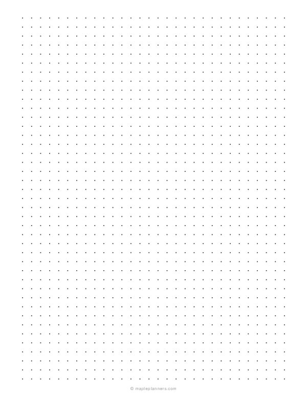 How To Make Dot Grid Paper for Your Bullet Journal Using Google Sheets