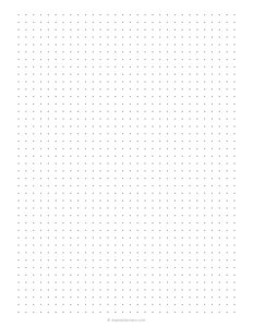 1/4 inch Dot Grid Paper