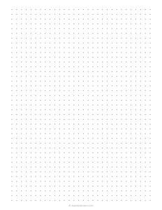 1/4 inch Dot Grid Paper