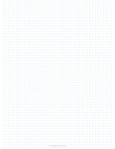 1/5 inch Blue Dot Grid Paper