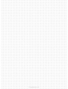 1/5 inch Dot Grid Paper