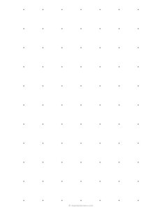 1 inch Dot Grid Paper