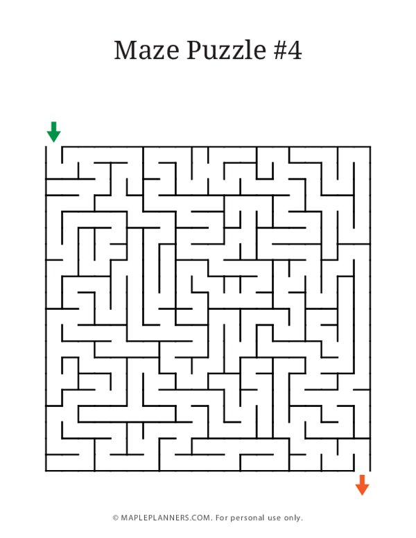 Fun Maze Puzzles #4