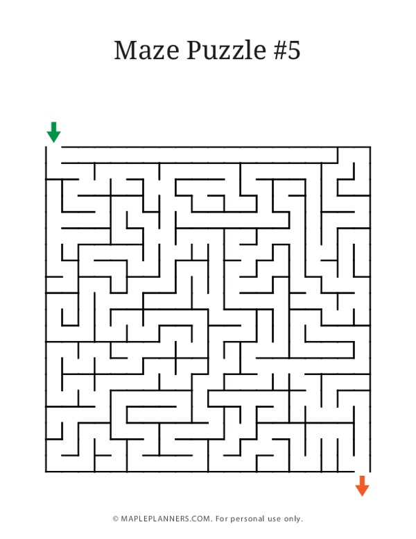 Fun Maze Puzzles #5