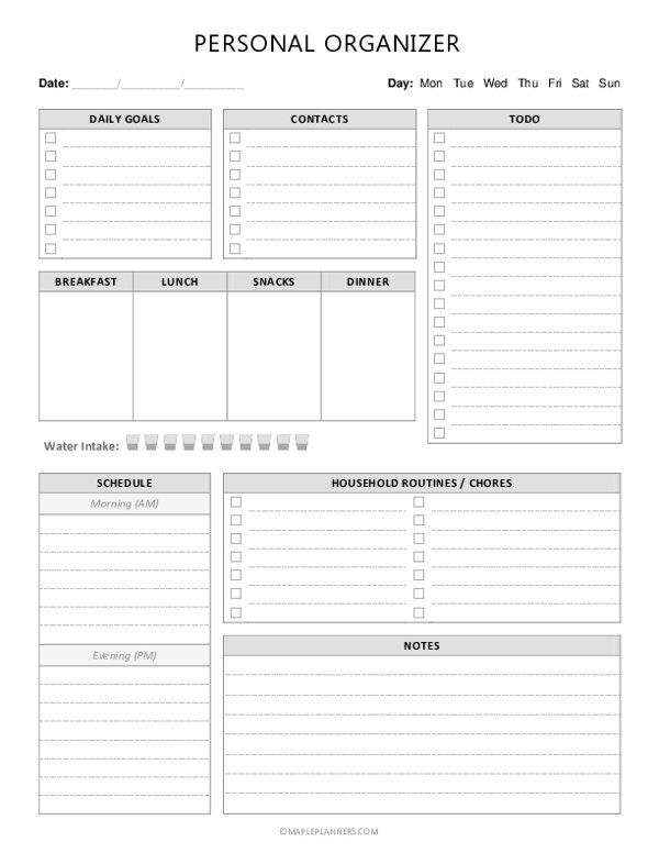 free-printable-personal-organizer-template