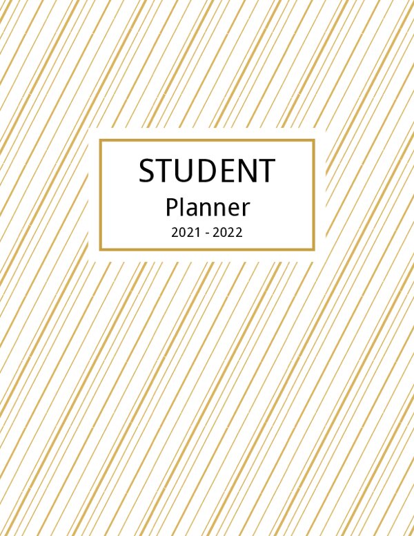 Student Planner Binder Cover Template {Editable}