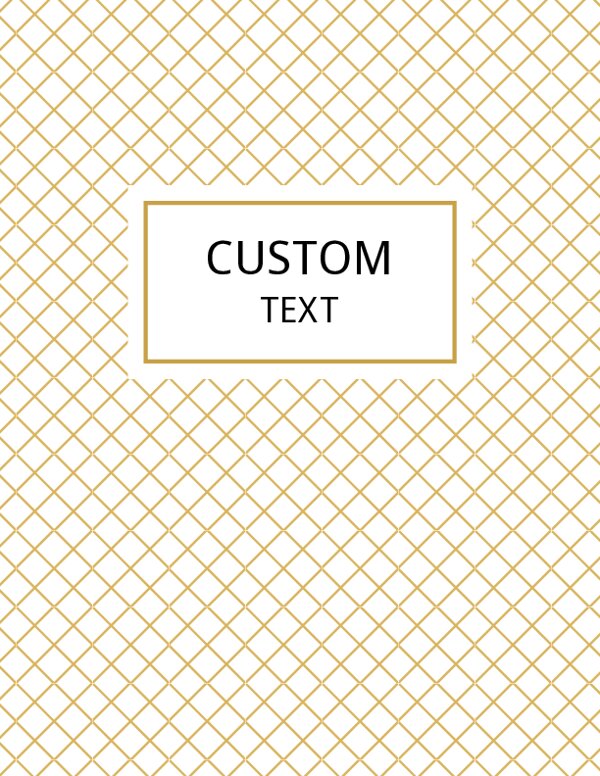 Cross Lines Planner Binder Cover Template {Editable}