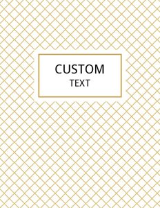 Cross Lines Planner Binder Cover Template {Editable}