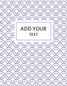 Purple Fish Scale Pattern Binder Cover {Editable}