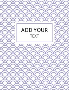 Purple Fish Scale Pattern Binder Cover {Editable}